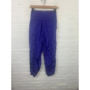 Free People Women's Movement The Way Home Jogger Pant Elastic Waist Purple Sz Sp